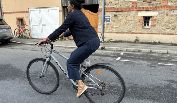 Anne Laure et le vélo