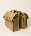 DOUBLE SACOCHE VELO URBAINE ELEGANTE BEIGE